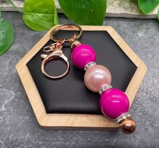 4.5  Stainless Steel Candy Bubblegum Bead Keychain Purse Backpack New C1041