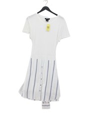 DKNY T-Shirt Midi Dress M in White