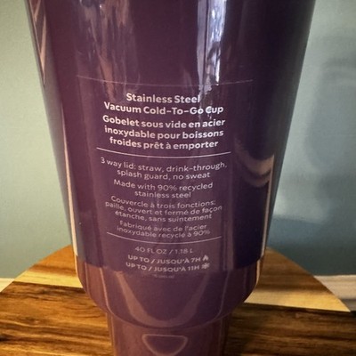 Stanley + Starbucks Plum Dark Purple Tumbler 40oz 2026 Target