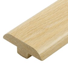 CroBlissful 2" Solid Red Oak T-molding 3/4" High Unfinished T wood color