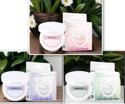 FarmStay Tone Up Cushion,Glow Pink /Brightening Purple/Radiant Green, NIB/Sealed