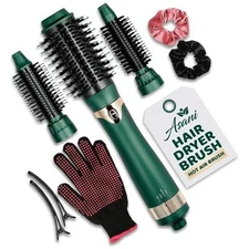 Asani Hot Air Brush - Multipurpose Blow Dryer Brush with Interchangeable Heads,