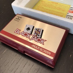 Nintendo Game And Watch Pocketsize Black Jack BJ-60 Rare Box Variant Collector