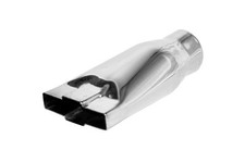 Brand New Polished Stainless Chevy Bow-tie Exhaust Tip 2.25 In 4.5 X1.75 Out