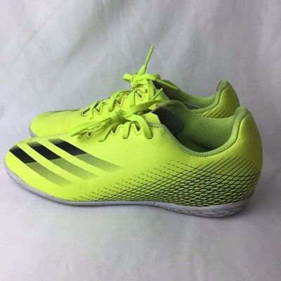 Adidas X Ghosted 4 Men's Indoor Soccer Football Shoes Size 5.5 Yellow