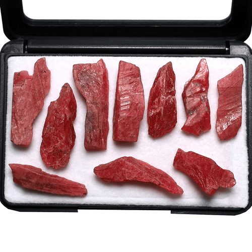 Muestras de cristal crudo de alta calidad de rodonita rusa natural mineral raro de 10 piezas - Imagen 8 de 13