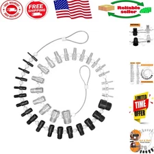 Complete Inch & Metric Thread Checker: 36 Gauge Set for Accurate Measurement