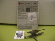  Axis  Allies Miniatures NORTH AFRICA 88mm Flak 36 with card 32/60 