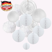Seidenpapier Pompons Geburtstagsdeko Hochzeitsdeko Raumdekoration 15 StüCk