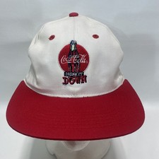 Vintage 1990  s Coca Cola Drink It Down Snapback Hat. Dirty Needs Cleaning