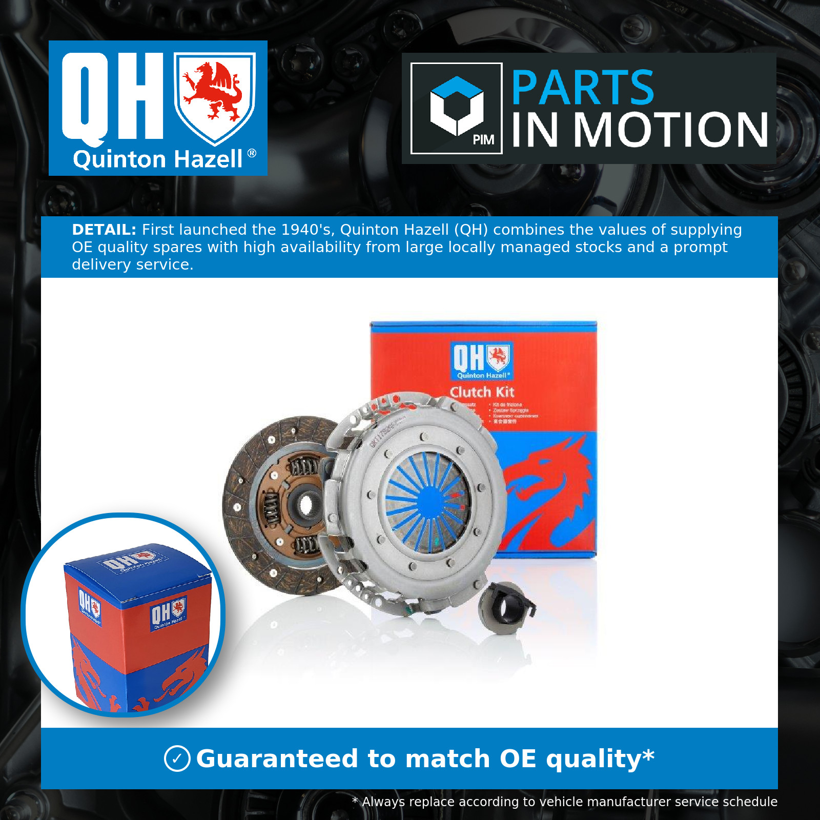 Clutch Kit 3pc (Cover+Plate+Releaser) QKT1792AF Quinton Hazell 7701478124 New