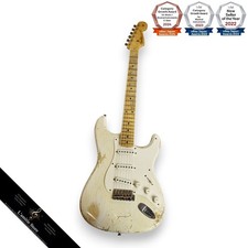 Guitare Fender Custom Shop 1957 Stratocaster Heavy Relic White Blonde 3,24 kg