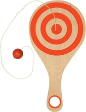 Bounce Back Wooden Paddle Ball Game