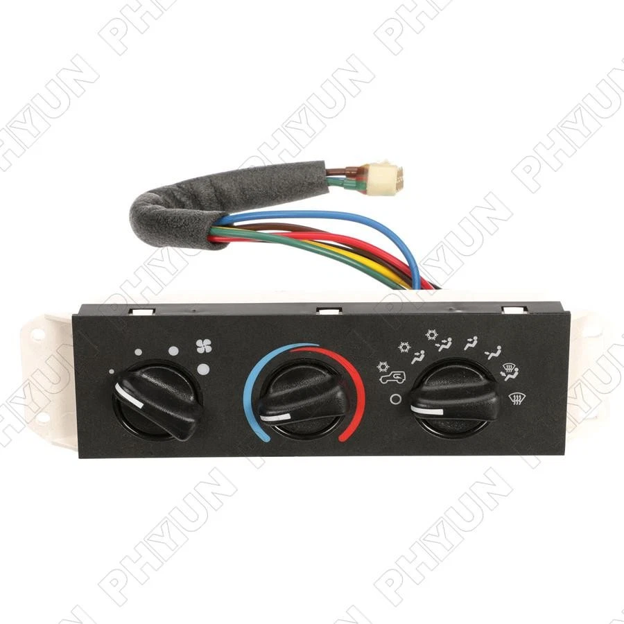 For 1999-04 Jeep Wrangler TJ HVAC AC A/C Heater Control & Blower Motor Switch - Image 2 of 4