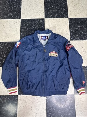 Vintage Denver Nuggets Pro Player Full Zip Jacket NBA Windbreaker Size L 90s