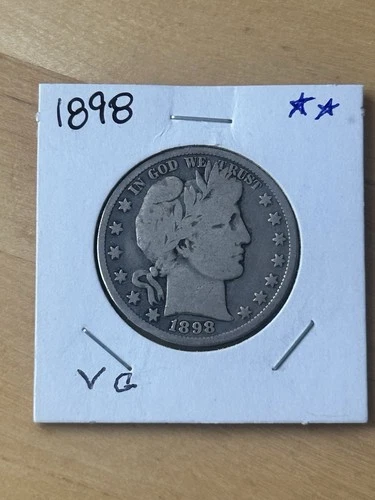 1898 Barber Half Dollar