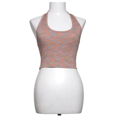 Neckholder Top, Größe: XS, Mehrfarbig, Rippenstrick, Damen #PKx