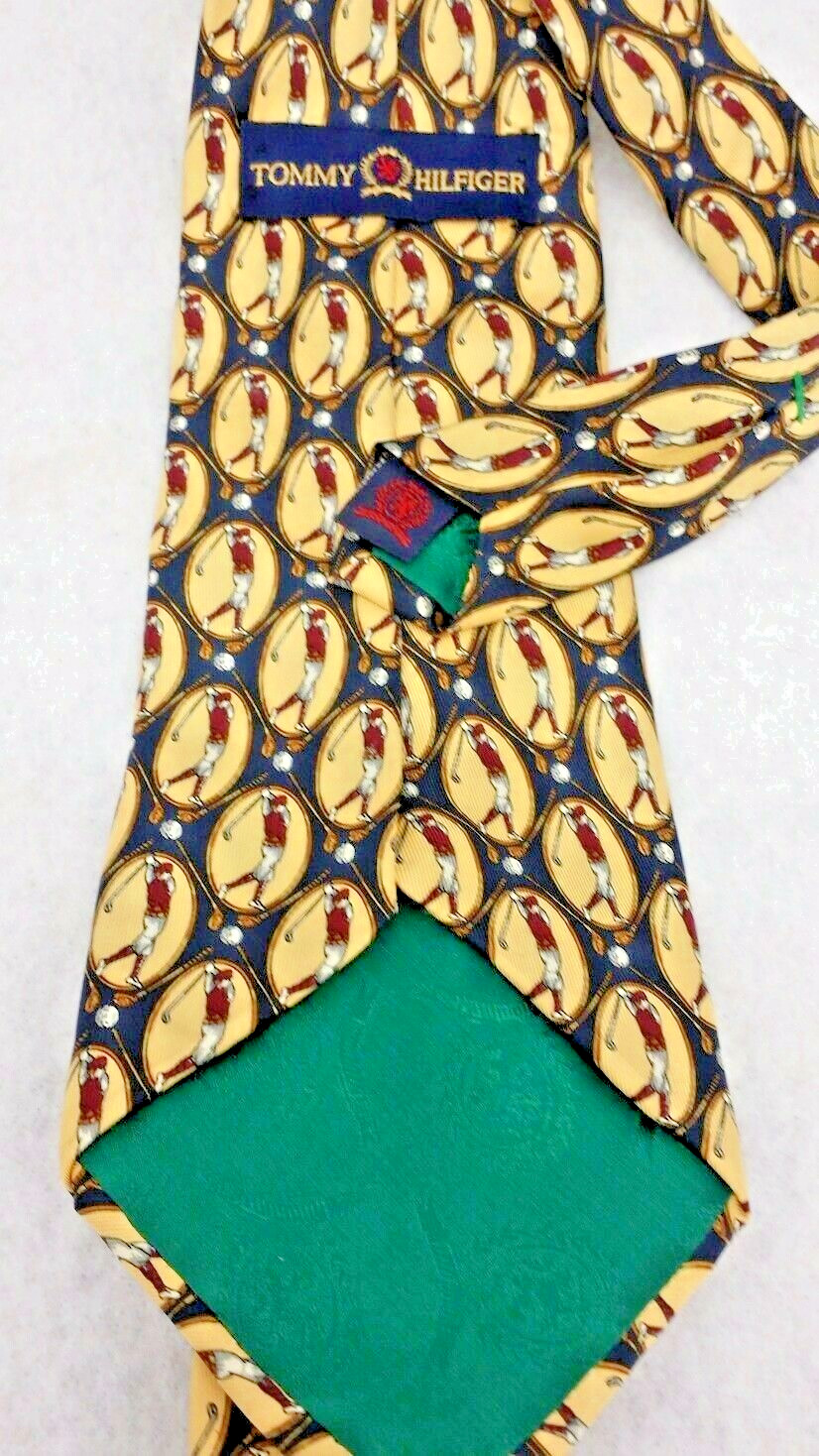 Tommy Hilfiger Golfer Tie 100% Silk   thumbnail 3