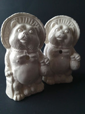 Set of 2 1970s Tanuki Bear Ceramic Cocktail Mugs Benihana of Tokyo Barware Japan