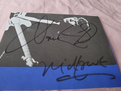 Dave Edmunds Nick Lowe Signed Clipped Portion Of Sheet Music