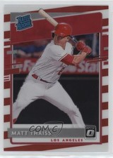 2020 Donruss Optic Rated Rookies Choice Freedom Prizm 18/45 Matt Thaiss #60 0x4v