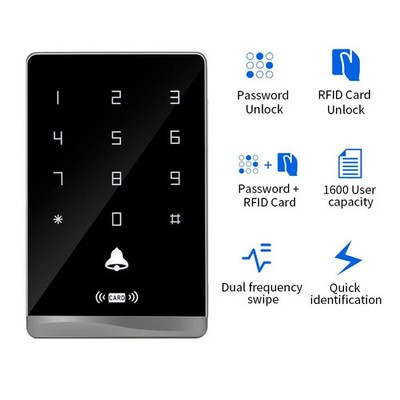125KHz NO Waterproof Access Control Keypad Outdoor RFID Access Controller Touch