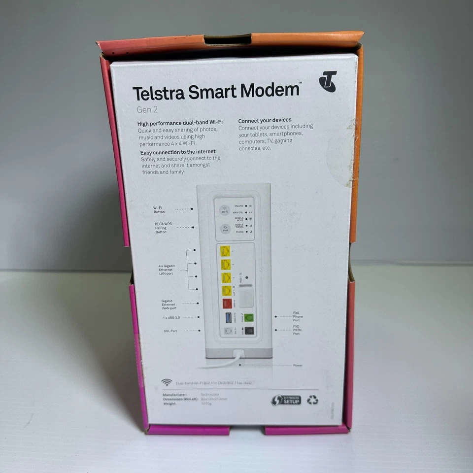 NEW - Telstra Smart Modem Gen2 NBN Router with 4G Sim Slot DJA0231TLS Gen 2 - Image 2 of 4