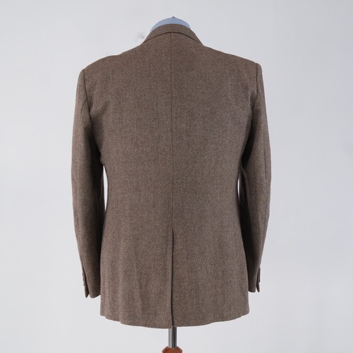 Mens Brown Vintage Tweed Jacket 46R UK Size C&A Wool Sport Coat Blazer - Picture 6 of 12