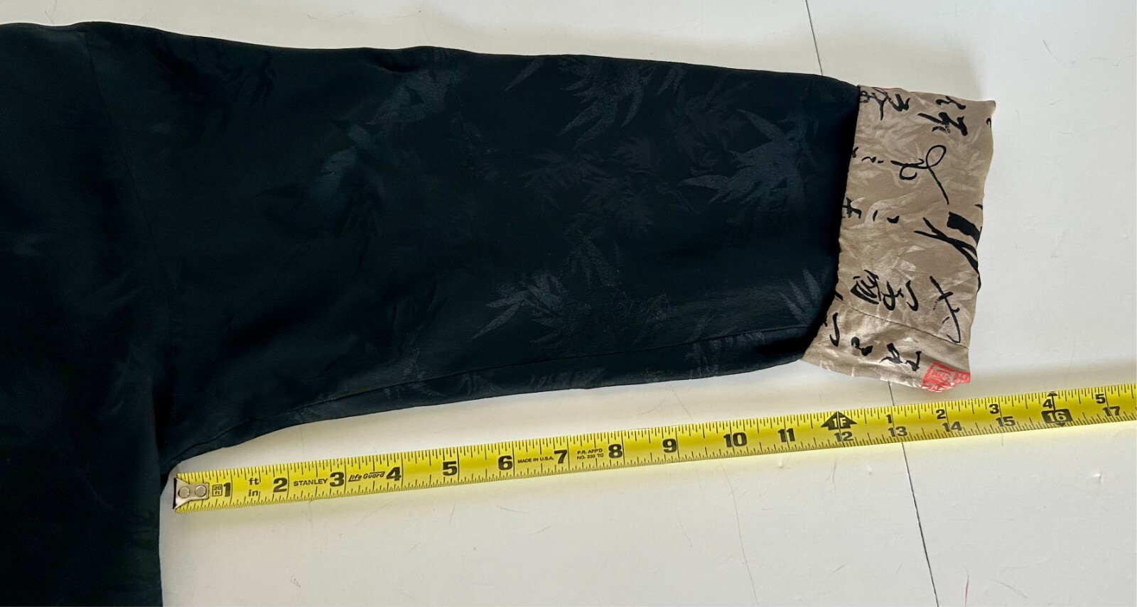 Jacket silk reversible mandarin collar pockets Sz… - image 17