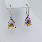 Kirks Folly Cosmic Bliss Tear Drop French Wire Pierced Earrings Silvertone