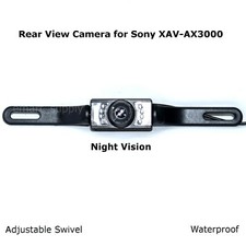 New Rear View Camera Backup License Plate Night for Sony XAV-AX3000 XAVAX3000