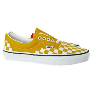 yellow checkered vans womens 8.5