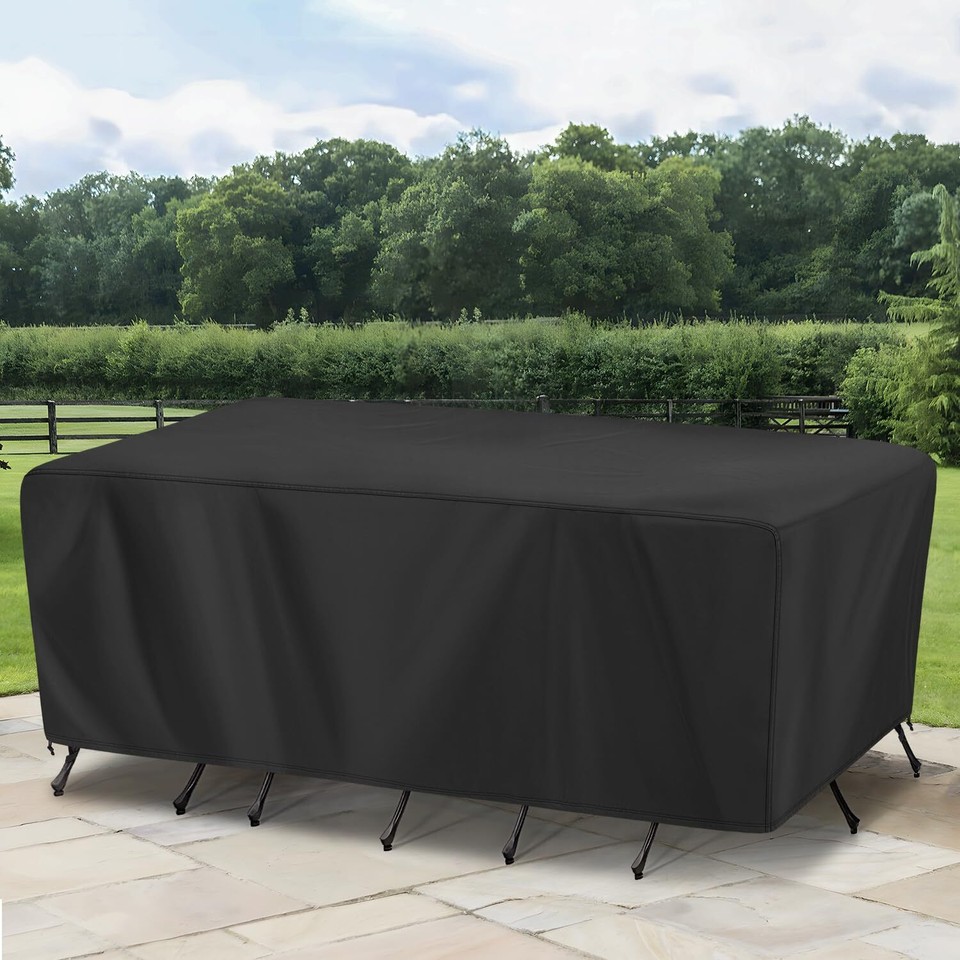 Outdoor Furniture Cover Rectangular, Waterproof Patio Furniture Set