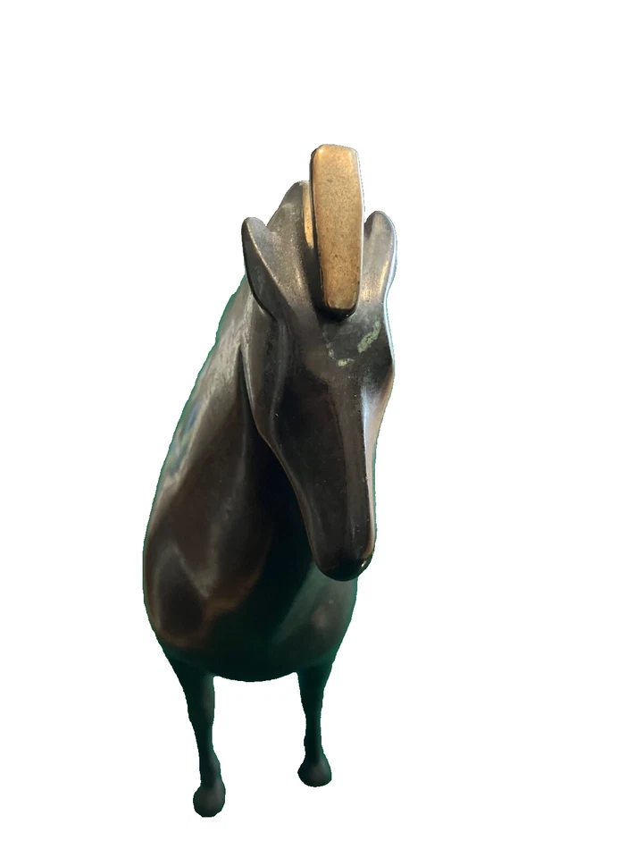 Ltd. Edición Loet Vanderveen (holandés, 1921-2015) caballo de pie. Bronce patinado Foto 3 de 4