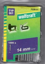 Wolfcraft Tackern&auml;gel Typ061 14mm 7220000 1000 St&uuml;ck