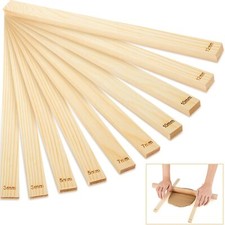 10 Pcs 5 Size Rolling Mud Stick Guide Clay Rolling Pin Guides for Pottery