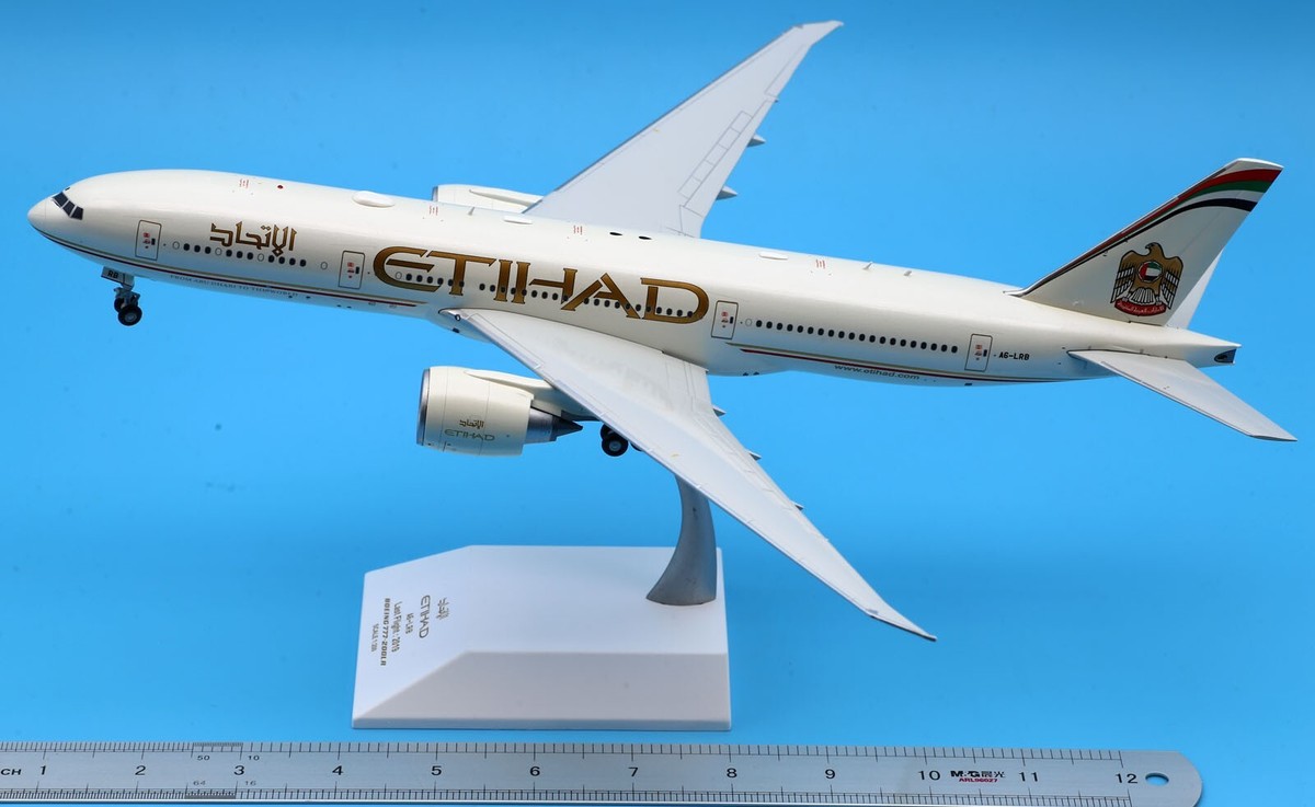 エティハド航空 777-200LR A6-LRB 1/200 JC Wings 1:200 Etihad Airways Boeing B777-200LR Diecast