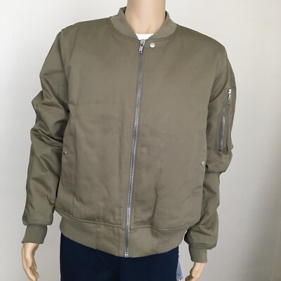 Rick Owens DRKSHDW Flight Bomber Jacket Pale Green - DU02C5771 TW