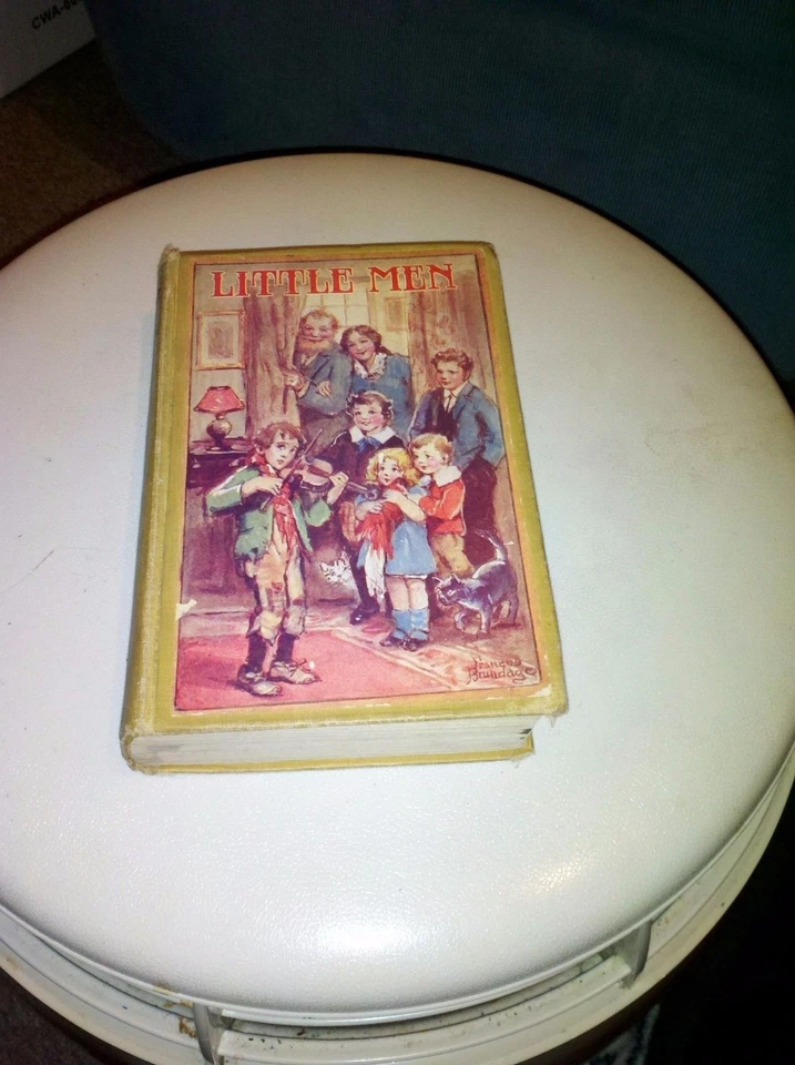 Little Men By Louisa May Alcott 1928 First Edition Saalfield Pub. Illustrated - Image 4 of 4