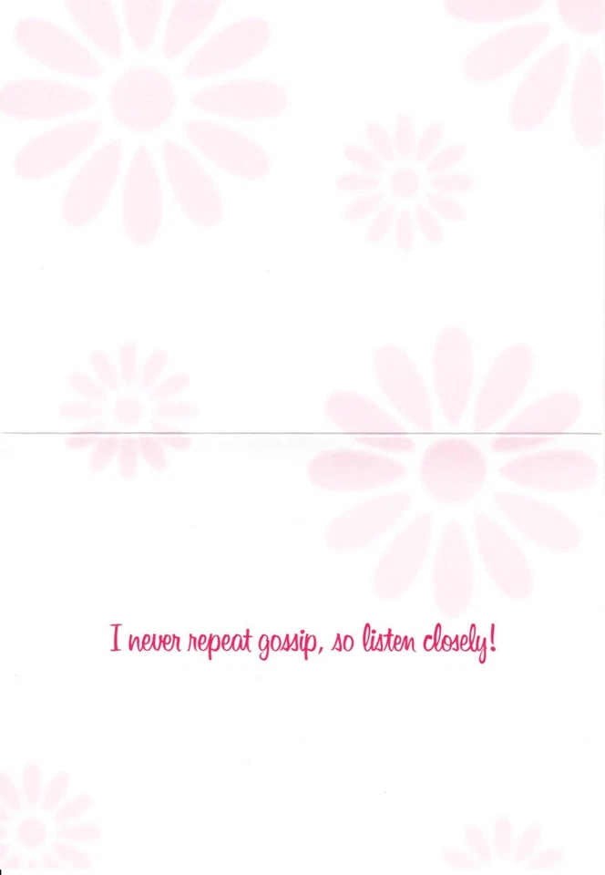 Funny American Bulldog Friendship Not Gossip Listen Closely Greeting Card  - Image 2 of 3