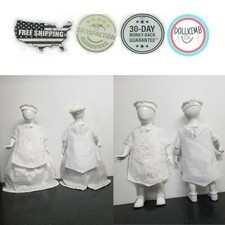 Ropones con CAPA Y Bata de niño para bautizo. Vestido mamelucos bebé niño con capa