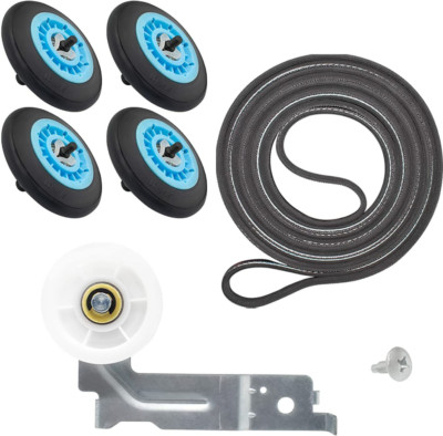 Dryer Roller Repair Kit For Samsung DV328AEW/XAA DV210AEW/XAA DV330AEB/XAA
