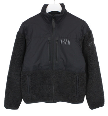 Helly Hansen Jacke Herren Klein Reißverschluss Flauschig Hoher Kragen Schwarz