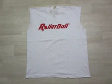 Vintage Rollerball T Shirt Men's (XL) White Movie Promo Screen Stars 1990's Cut