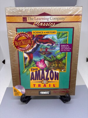 THE AMAZON TRAIL CD-ROM by Learning Company Windows or Mac. Big Box NEW & SEALED