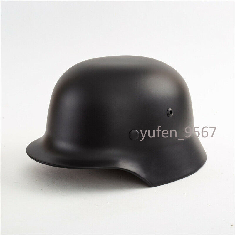WW2 German WWII Soldier M35 Helmet Steel Material Stahlhelm Black