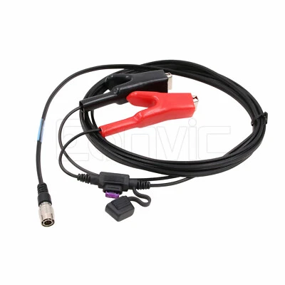 EONVIC Trimble S5 S6 S7 S8 S9 12V Car Battery Power Cable 6-pin Alligator Clips 1.8M