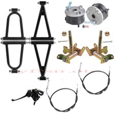 Upper Lower Swingarm Drum Brake Hub Assembly Cable for Buggy ATV Quad Mower Golf
