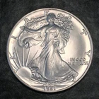 1991 Uncirculated American Silver Eagle US Mint Issue 1oz Pure Silver #J300