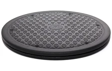 Storage Rack Non-slip Plastic Black Turntable  Organizer Daily Necessities 10 in